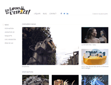 Tablet Screenshot of lapinsdelespace.com